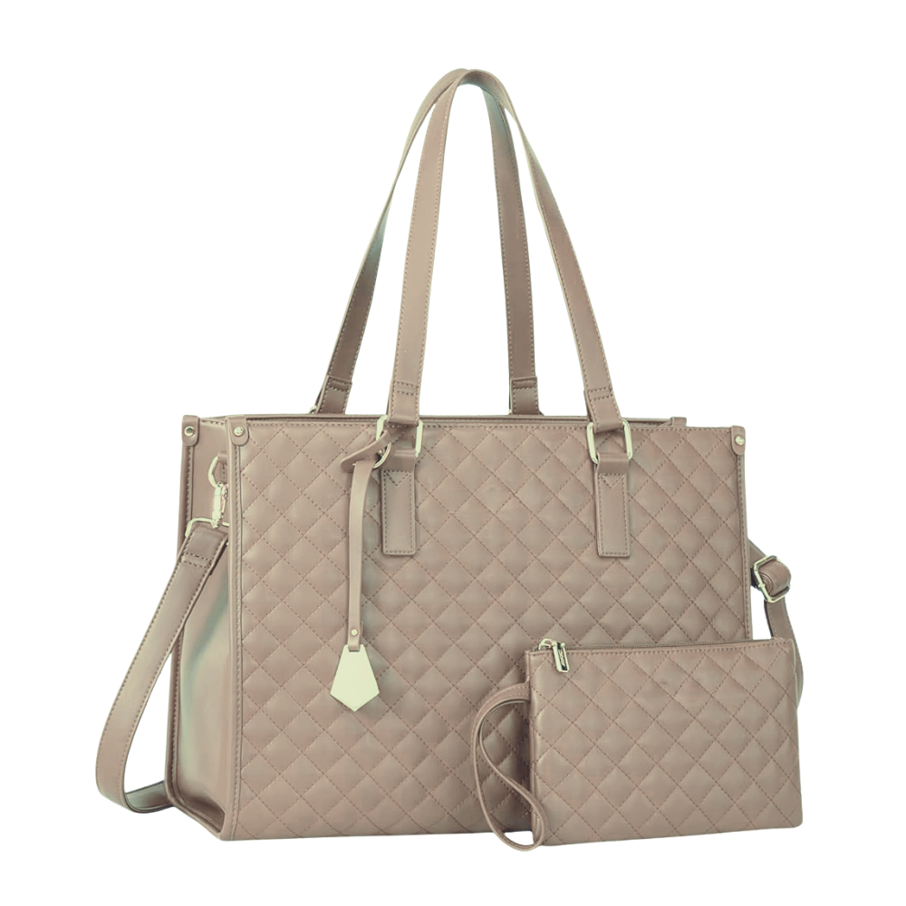 Insulated Carry-All Tote Bag -Beige - Ozerty