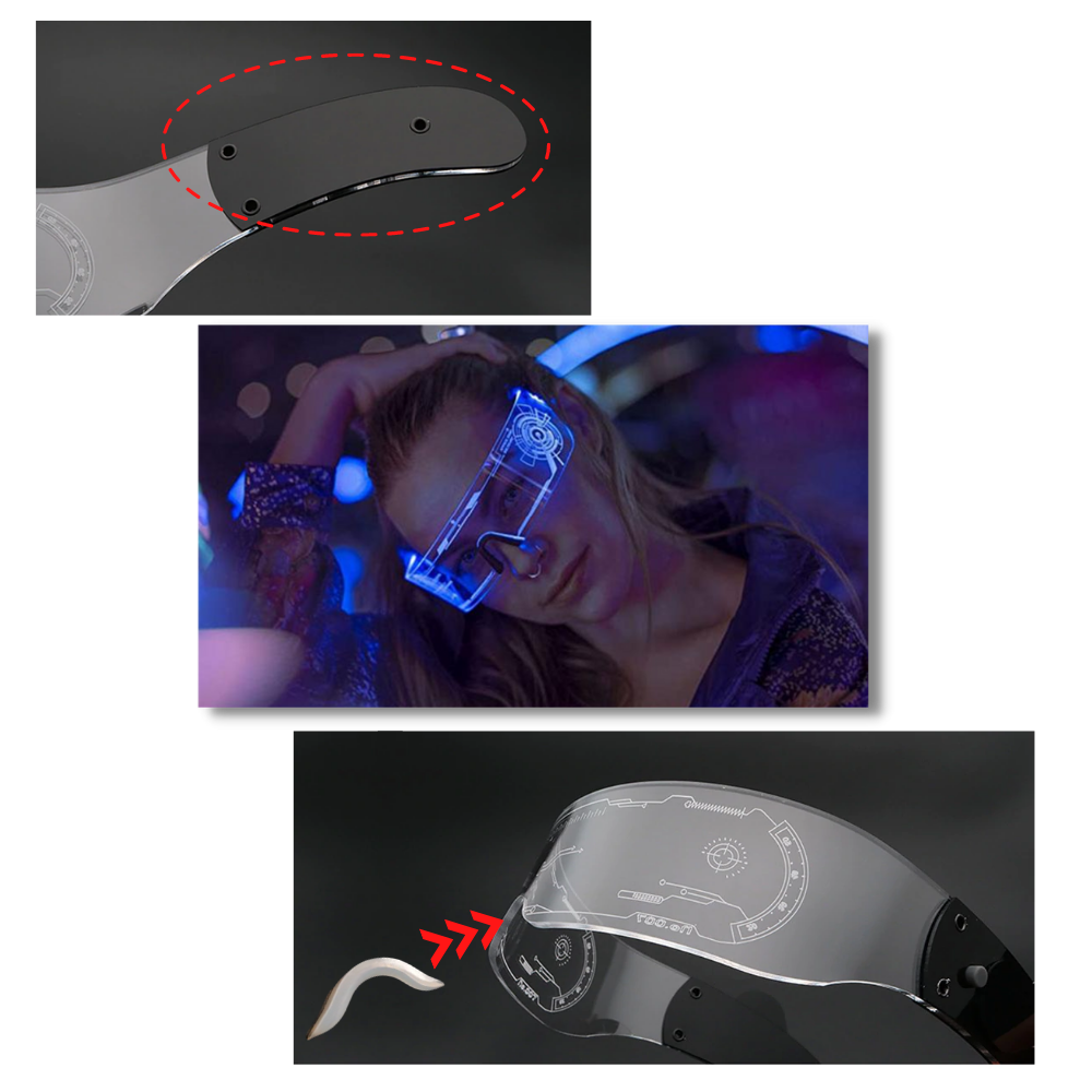 Luminous Glasses with Colourful LED Lights