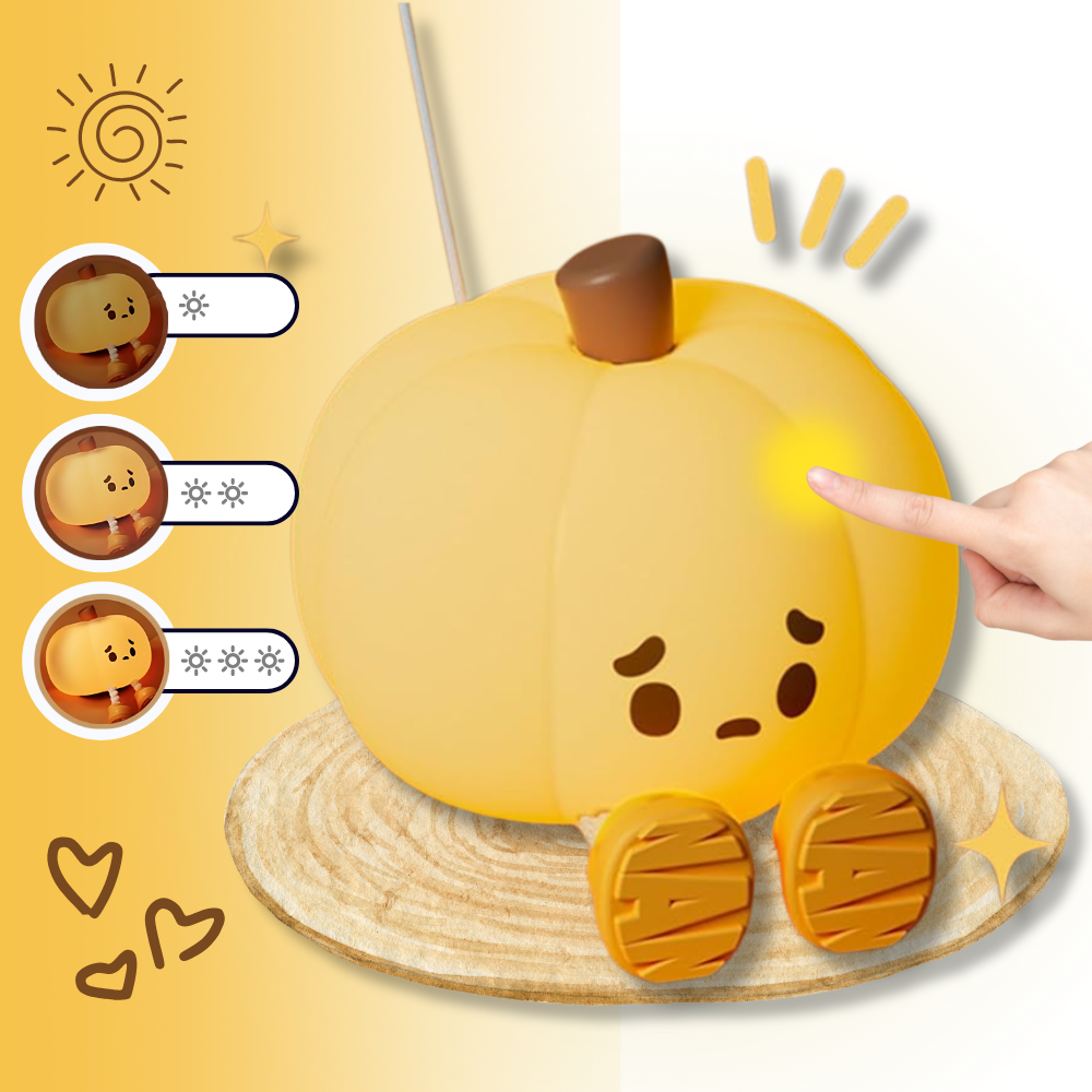 Cute Sad Pumpkin Night Light - Ozerty