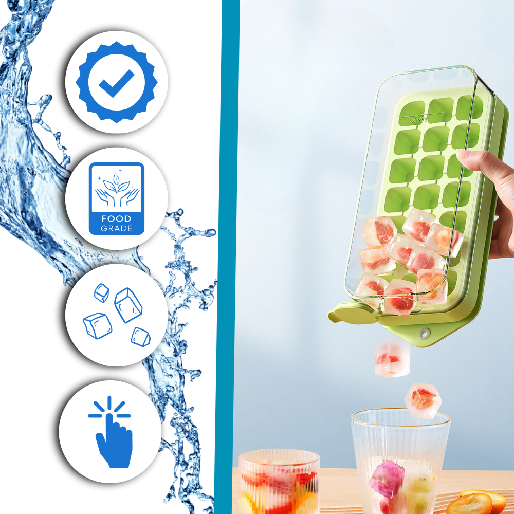 Non-stick Silicone Ice Cube Trays - Ozerty