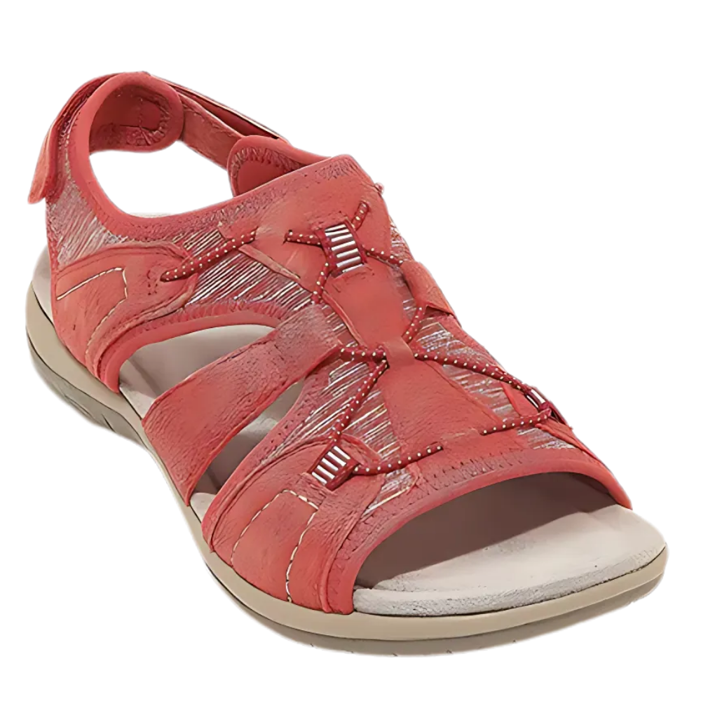 Orthotic Support Non-Slip Sandals -Red - Ozerty