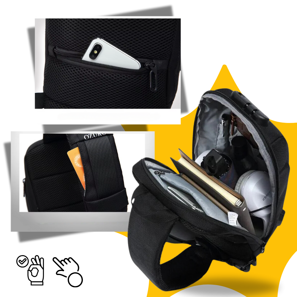 Secure Charge Crossbody Bag - Ozerty